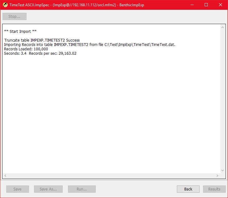BenthicImpExp Screenshot